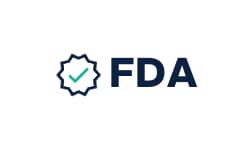 Check mark next to the word FDA